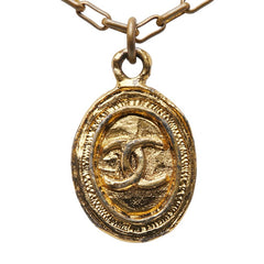 シャネル ヴィンテージ ココマーク ネックレス ゴールド メッキ レディース CHANEL 【中古】