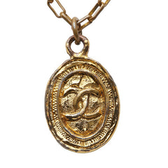 シャネル ヴィンテージ ココマーク ネックレス ゴールド メッキ レディース CHANEL 【中古】