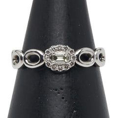 Pt900 プラチナ ダイヤ0.17ct リング 指輪 レディース 13号 【中古】