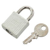 エルメス カデナ 南京錠 キー セット シルバー ホワイト メタル レザー レディース HERMES 【中古】