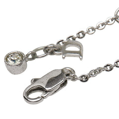 ディオール リボン モチーフ ラインストーン ブレスレット シルバー メタル レディース Dior 【中古】