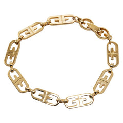 ジバンシー ロゴ ブレスレット ゴールド メッキ レディース Givenchy 【中古】