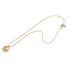 ディオール ロゴ ネックレス ゴールド メッキ レディース Dior 【中古】