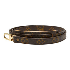 ルイ ヴィトン モノグラム ショルダーストラップ ブラウン PVC レザー レディース LOUIS VUITTON 【中古】