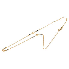 ジバンシー Gマーク ネックレス ゴールド ブラック メッキ レディース Givenchy 【中古】