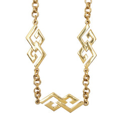 ジバンシー ロゴ モチーフ ネックレス ゴールド メッキ レディース Givenchy 【中古】