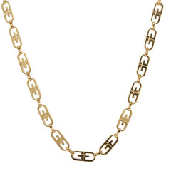 ジバンシー ロゴ ネックレス ゴールド メッキ メンズ Givenchy 【中古】