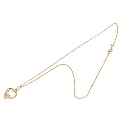 ジバンシー ハート モチーフ ラインストーン ネックレス ゴールド メッキ レディース Givenchy 【中古】