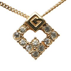 ジバンシー ラインストーン ネックレス ゴールド メッキ レディース Givenchy 【中古】