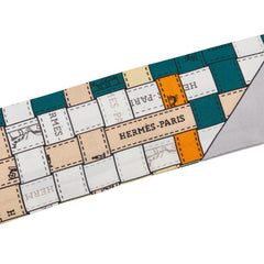 エルメス ツイリー Bolduc au Carre ボルデュック チェック スカーフ マルチカラー レディース HERMES 【中古】