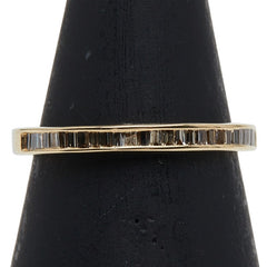 K18 ゴールド ダイヤ0.50ct エタニティリング 指輪 レディース 13号 【中古】