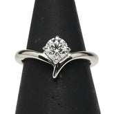 Pt900 プラチナ ダイヤ0.538ct 1P リング 指輪 レディース 11号 【中古】