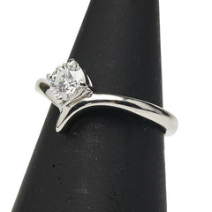 Pt900 プラチナ ダイヤ0.538ct 1P リング 指輪 レディース 11号 【中古】