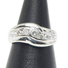 Pt850 プラチナ ダイヤ0.54ct リング 指輪 レディース 11.5号 【中古】