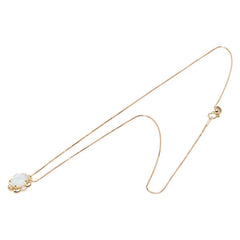 K18YG イエローゴールド オパール1.46ct ダイヤ ペンダントネックレス レディース 【中古】