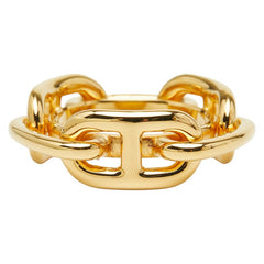 エルメス シェーヌダンクル スカーフリング ゴールド メッキ レディース HERMES 【中古】