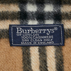 バーバリー ノバチェック マフラー ブラウン ブラック レッド カシミヤ レディース BURBERRY 【中古】