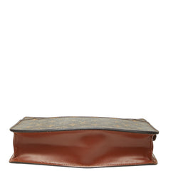 ルイ ヴィトン モノグラム ポシェット オム クラッチバッグ セカンドバッグ M51795 ブラウン PVC レディース LOUIS VUITTON 【中古】