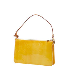 ルイ ヴィトン モノグラム ヴェルニ レキシントン ハンドバッグ ポーチ イエロー系 パテントレザー レディース LOUIS VUITTON 【中古】