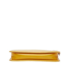ルイ ヴィトン モノグラム ヴェルニ レキシントン ハンドバッグ ポーチ イエロー系 パテントレザー レディース LOUIS VUITTON 【中古】