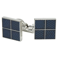 ルイ ヴィトン ブトン ドゥ マンシェット ダミエ4 カフス カフス カフリンクス シルバー ネイビー SV925 シルバー メンズ LOUIS VUITTON 【中古】