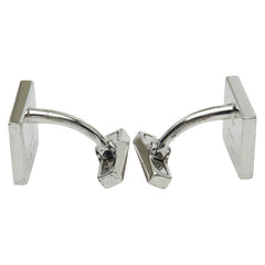 ルイ ヴィトン ブトン ドゥ マンシェット ダミエ4 カフス カフス カフリンクス シルバー ネイビー SV925 シルバー メンズ LOUIS VUITTON 【中古】