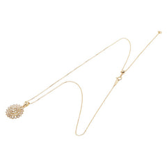 K18YG イエローゴールド ダイヤ2.00ct ペンダントネックレス レディース 【中古】