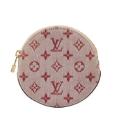 ルイ ヴィトン モノグラムミニ ポルトモネ ロン コインケース M92462 スリーズ レッド キャンバス レザー レディース LOUIS VUITTON 【中古】