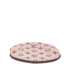 ルイ ヴィトン モノグラムミニ ポルトモネ ロン コインケース M92462 スリーズ レッド キャンバス レザー レディース LOUIS VUITTON 【中古】