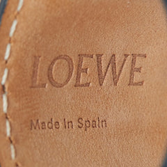 ロエベ アナグラム スモールスラップ ブレスレット タン ブラウン レザー レディース LOEWE 【中古】