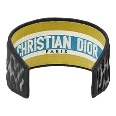 ディオール レオパード カチューシャ ヘアアクセサリー ブラック マルチカラー キャンバス レディース Dior 【中古】