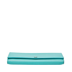 ティファニー コンチネンタル 長財布 ティファニーブルー レザー レディース TIFFANY&Co. 【中古】