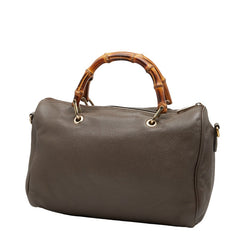 グッチ バンブー ハンドバッグ ショルダーバッグ 2WAY 353124 ブラウン レザー レディース GUCCI 【中古】