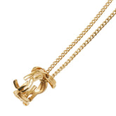 サンローラン YSLロゴ モチーフ ネックレス ゴールド メッキ レディース SAINT LAURENT 【中古】