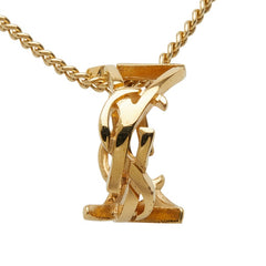サンローラン YSLロゴ モチーフ ネックレス ゴールド メッキ レディース SAINT LAURENT 【中古】