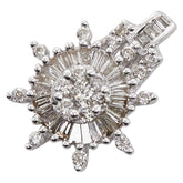 K18WG ホワイトゴールド ダイヤ0.29ct ペンダントトップ レディース 【中古】