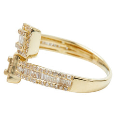 K18YG イエローゴールド ダイヤ0.75ct リング 指輪 レディース 13.5号 【中古】