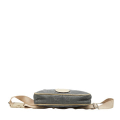 グッチ GGナイロン オフザグリッド ベルトバッグ ボディバッグ 631341 グレー ベージュ ナイロン レザー メンズ GUCCI 【中古】