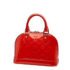 ルイ ヴィトン モノグラム ヴェルニ アルマBB ハンドバッグ ショルダーバッグ 2WAY M90174 スリーズ レッド パテントレザー レディース LOUIS VUITTON 【中古】