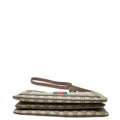 グッチ GGスプリーム シェリーライン 斜め掛け ショルダーバッグ 523534 ベージュ マルチカラー PVC レザー レディース GUCCI 【中古】