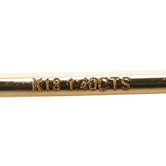K18YG イエローゴールド アメジスト2.80ct ピアス レディース 【中古】