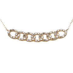 K18YG イエローゴールド ダイヤ0.60ct ネックレス レディース 【中古】