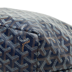 ゴヤール サンルイPM トートバッグ ハンドバッグ ショルダーバッグ ネイビー PVC レザー レディース GOYARD 【中古】