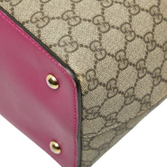 グッチ GGスプリーム トートバッグ ショルダーバッグ 2WAY 429147 ベージュ マルチカラー PVC レザー レディース GUCCI 【中古】