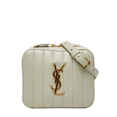 サンローラン ヴィッキー ウエストバッグ 557574 ホワイト レザー レディース SAINT LAURENT 【中古】