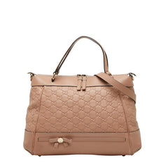 グッチ グッチシマ メイフェア ハンドバッグ ショルダーバッグ 2WAY 269894 ピンクベージュ レザー レディース GUCCI 【中古】