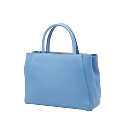 フェンディ プチトゥジュール ハンドバッグ ショルダーバッグ 2WAY 8BH253 ライトブルー レザー レディース FENDI 【中古】