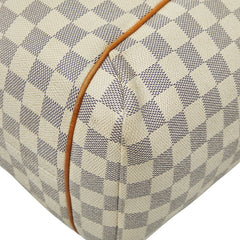 ルイ ヴィトン ダミエ アズール トータリーMM トートバッグ ショルダーバッグ N41279 ホワイト アイボリー PVC レザー レディース LOUIS VUITTON 【中古】