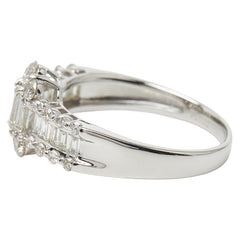 Pt900 プラチナ ダイヤ1.00ct リング 指輪 レディース 10号 【中古】
