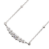 Pt900 プラチナ Pt850 プラチナ ダイヤ0.30ct ネックレス レディース 【中古】